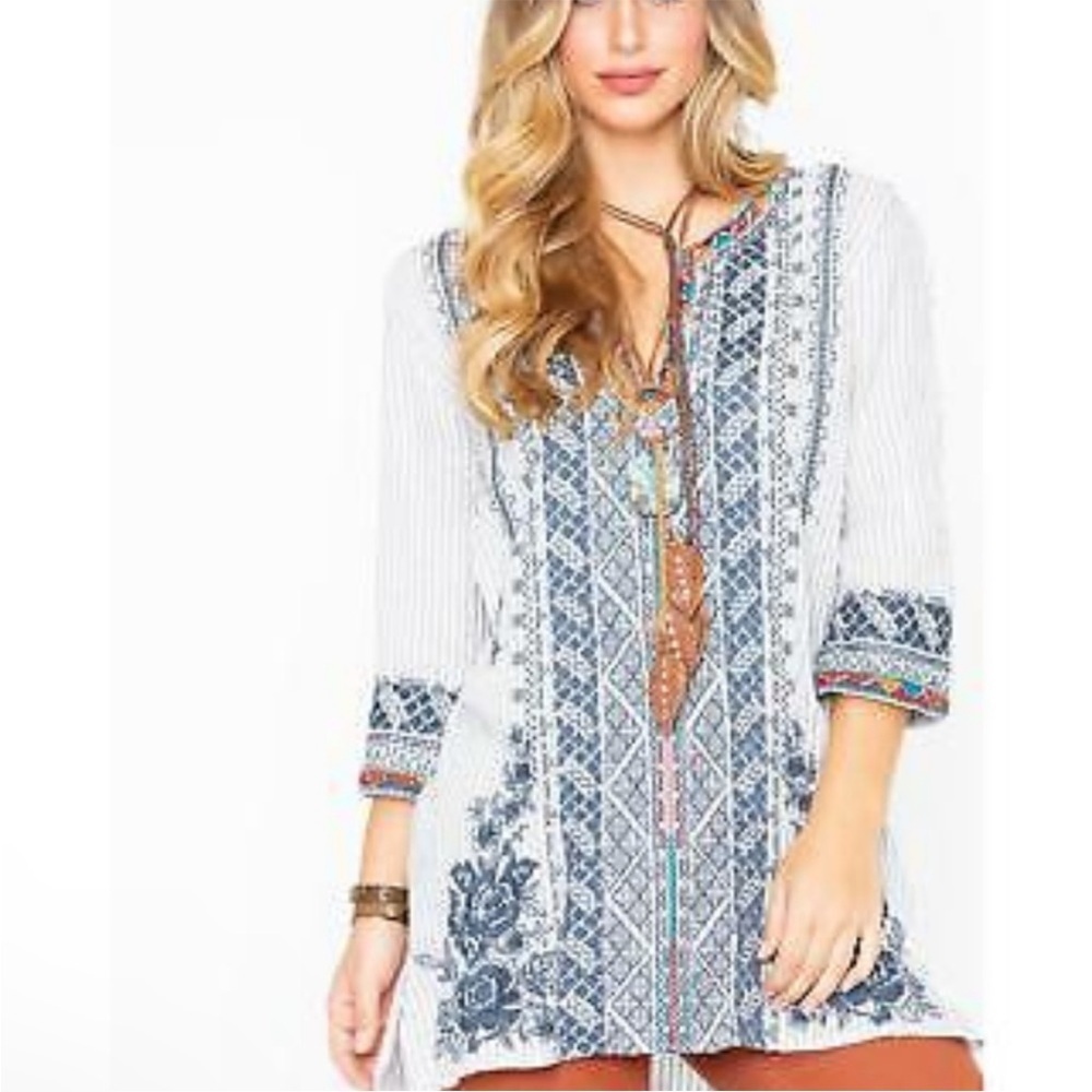 Johnny Was TAHNDI KAFTAN TUNIC Medium